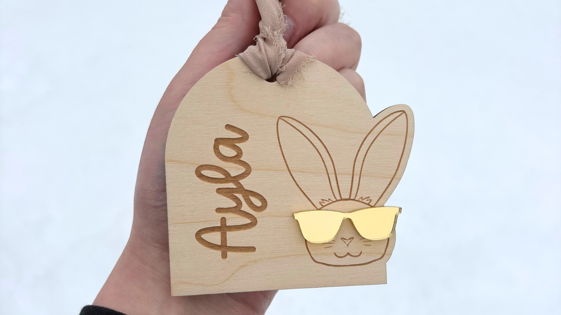 Glasses Bunny Arch Tag