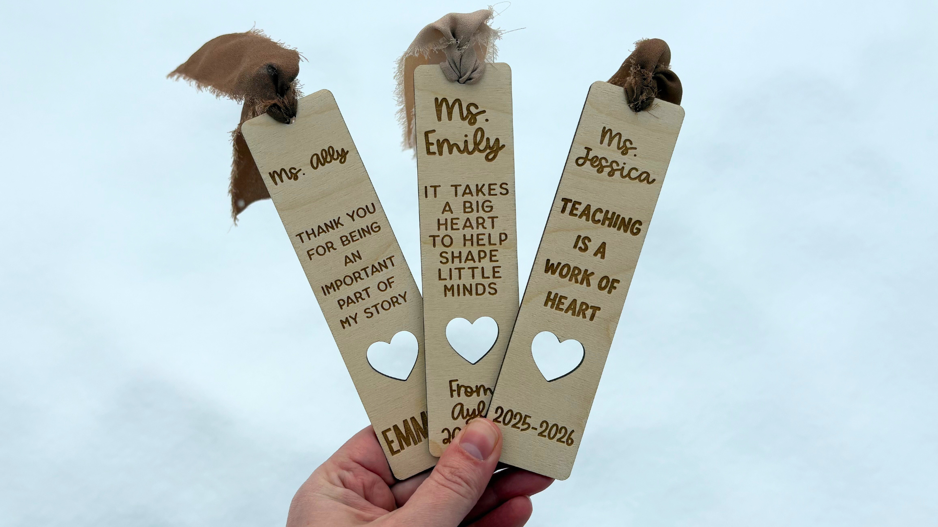 Teacher Heart Bookmark
