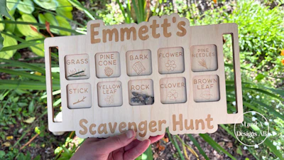 Nature Scavenger Hunt Board