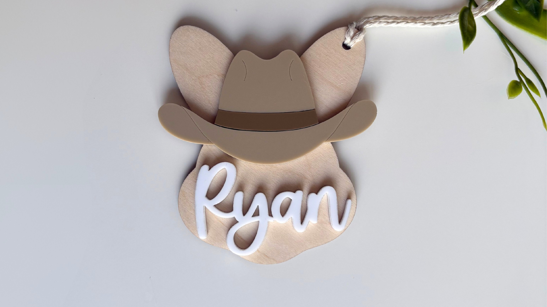Cowboy Hat Bunny Tag