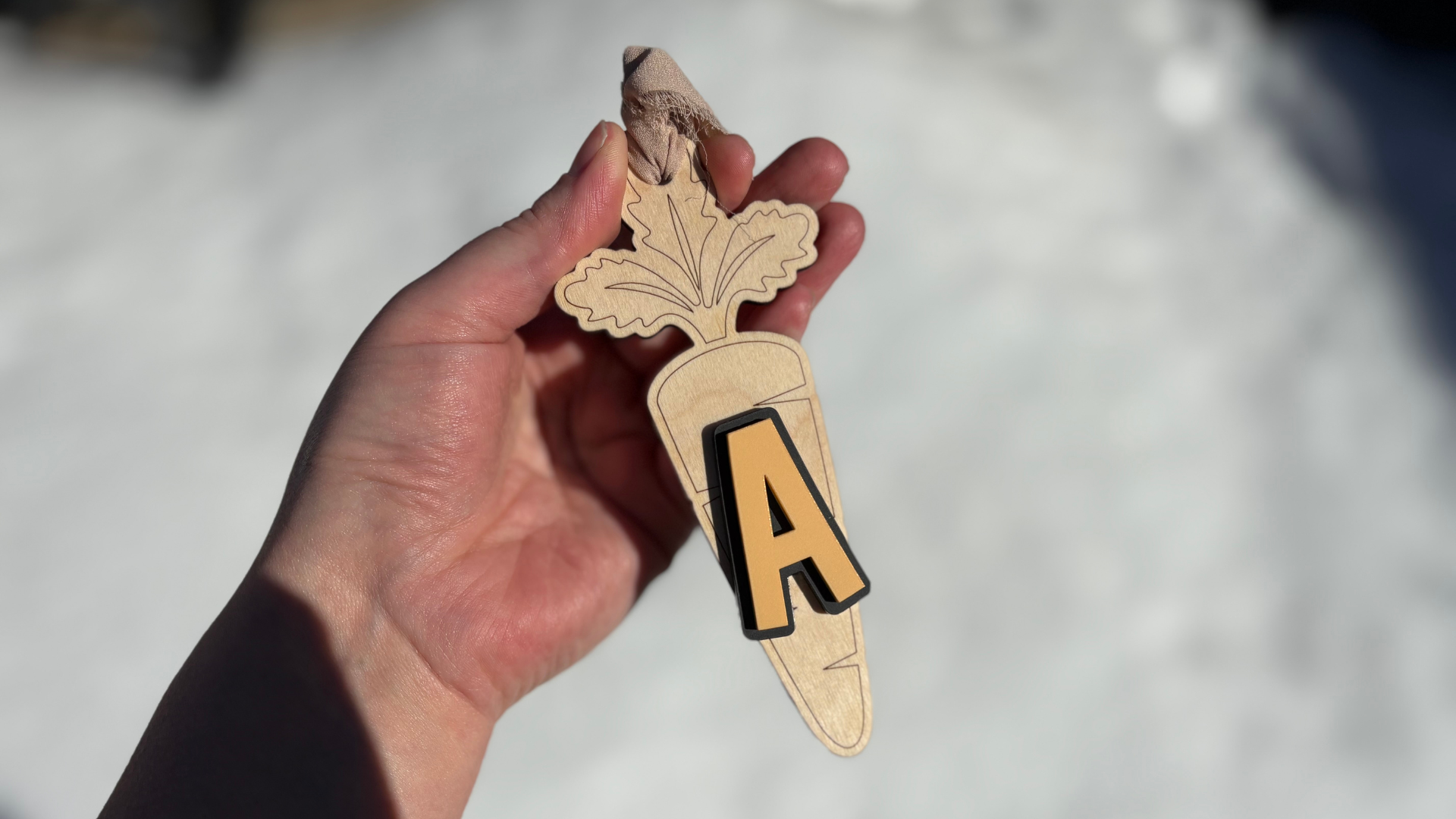 Carrot Letter Tag