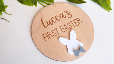 First Easter Disc with 3D Bunny