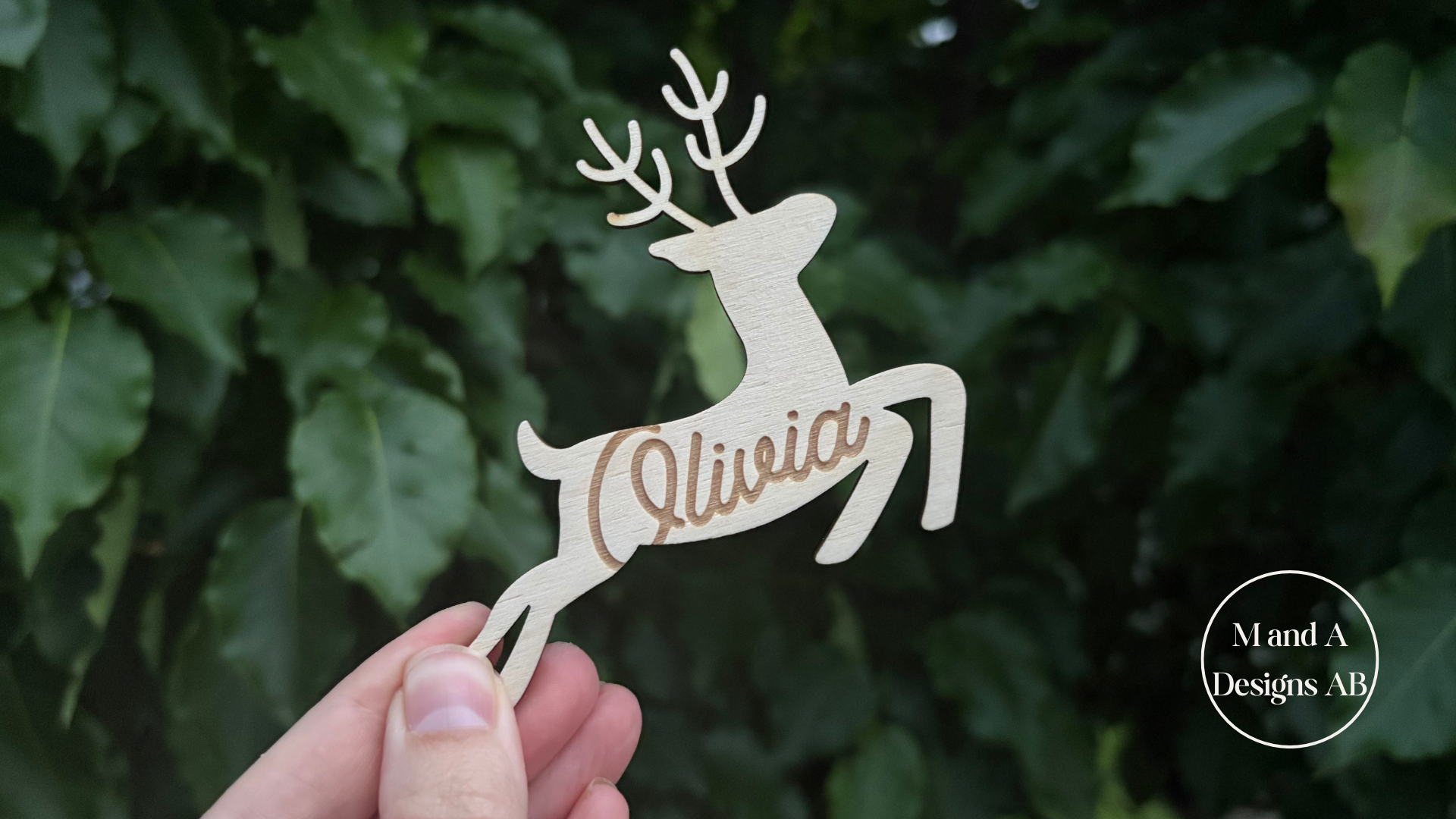 Reindeer Name Place Card