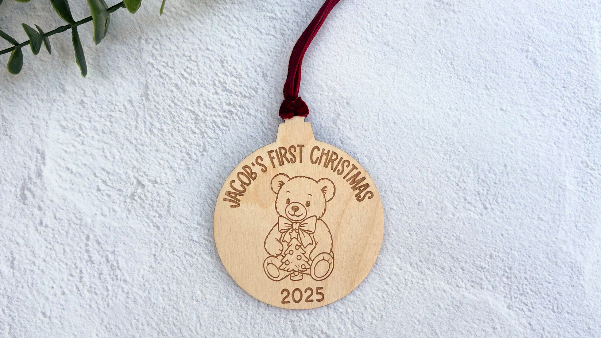 Circle Bear Ornament