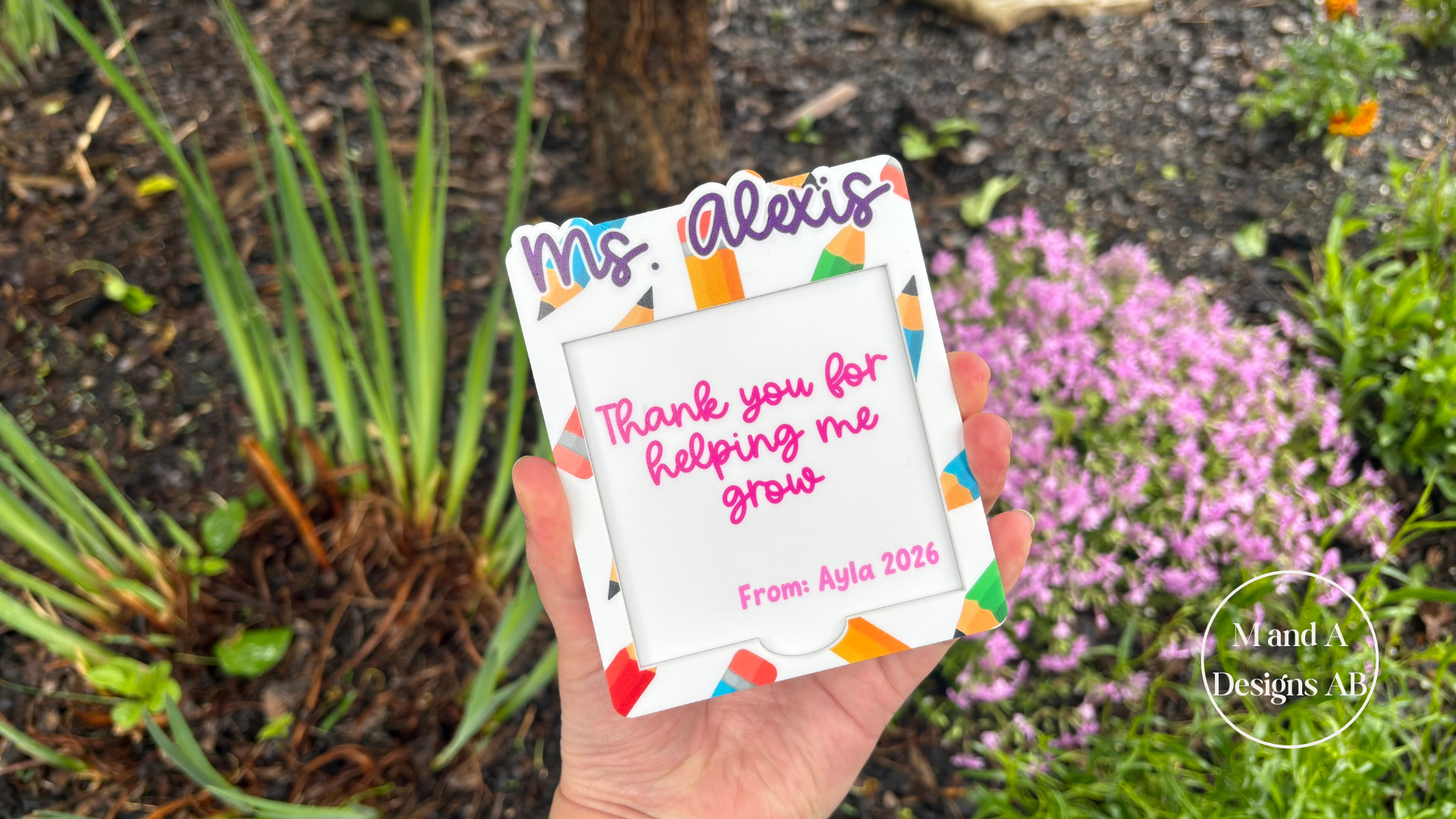 3x3" Note Holder UV Printed