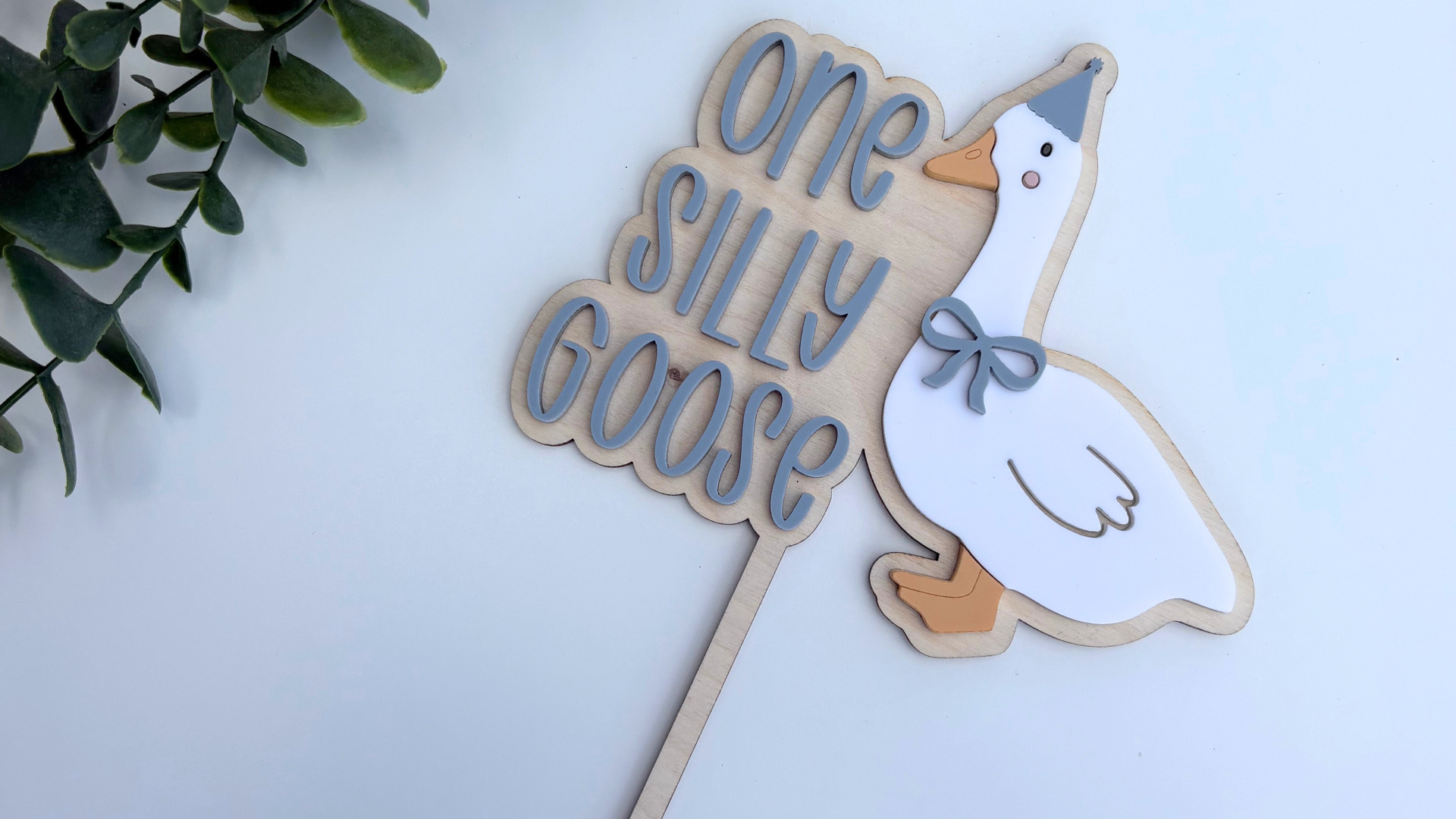 One Silly Goose Cake Topper