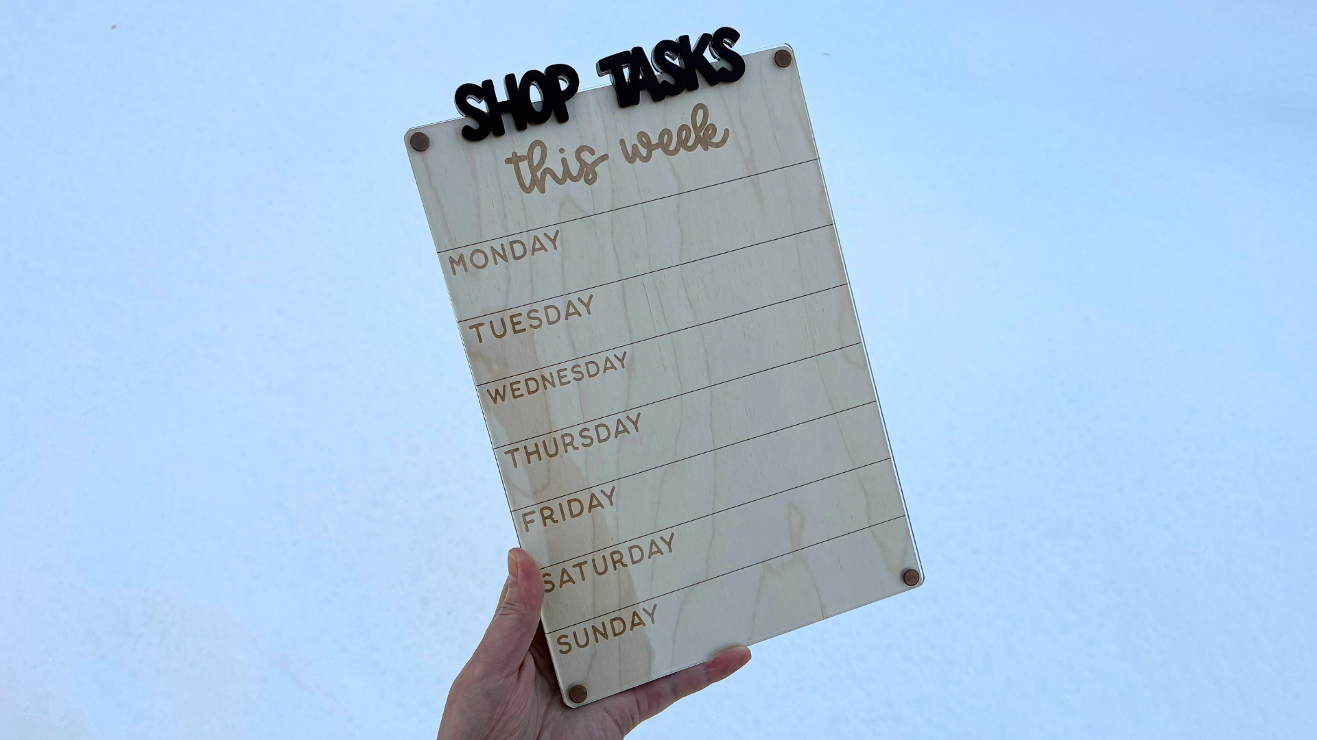 Weekly Schedule Board / Dinner Menu V2