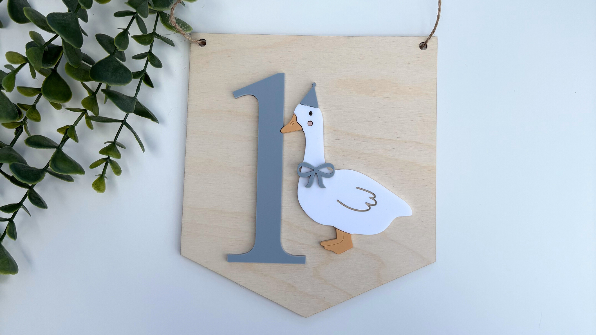 One Silly Goose Birthday Banner