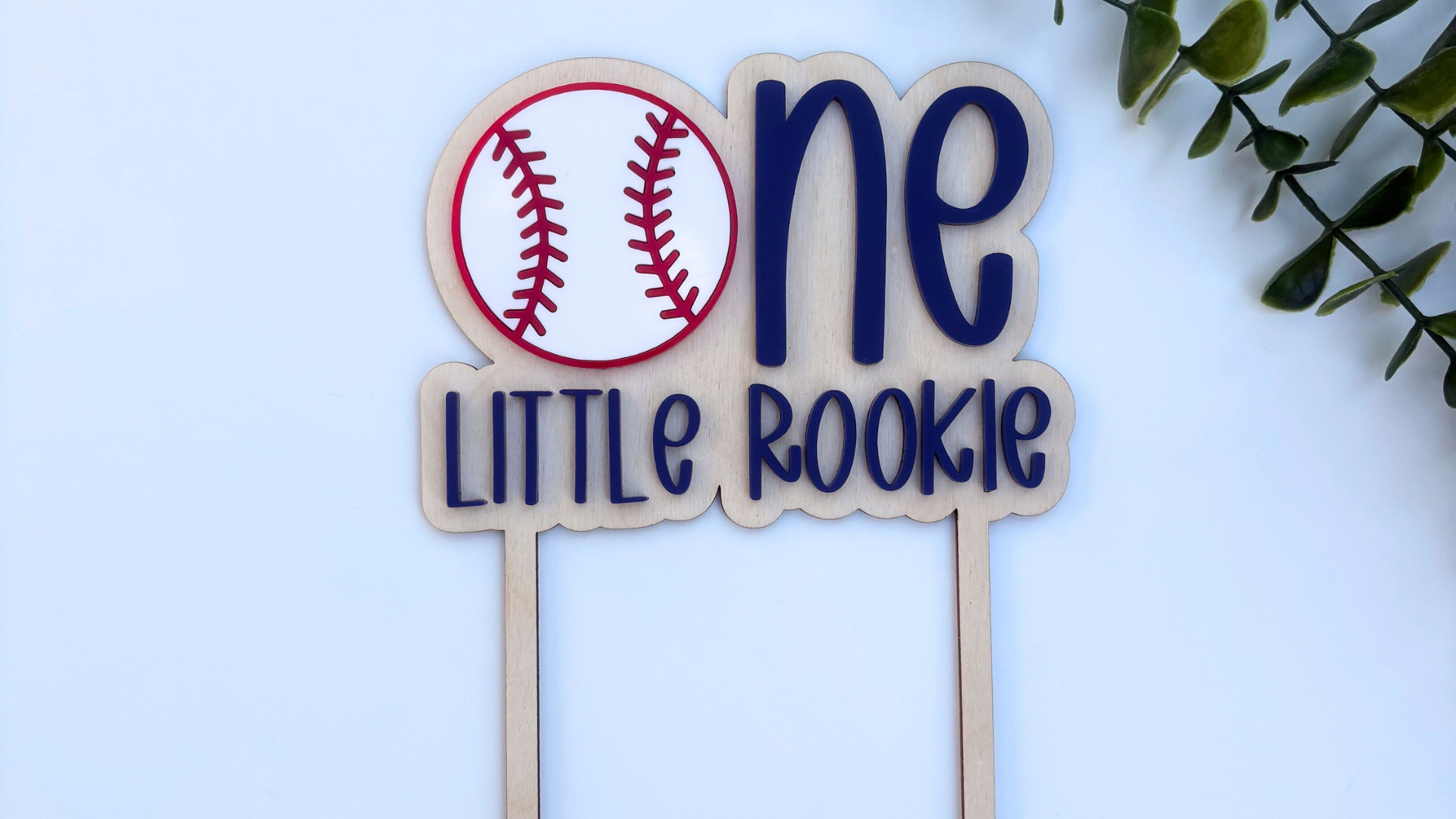 One Little Rookie Cake Topper