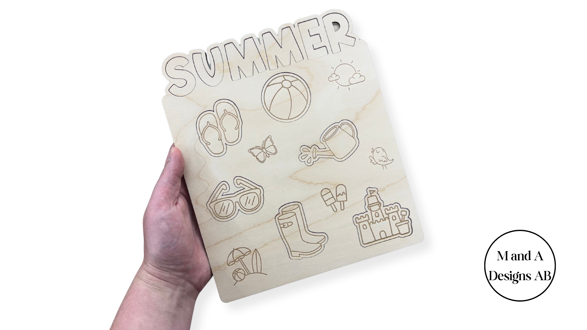 Summer Colour Me Puzzle
