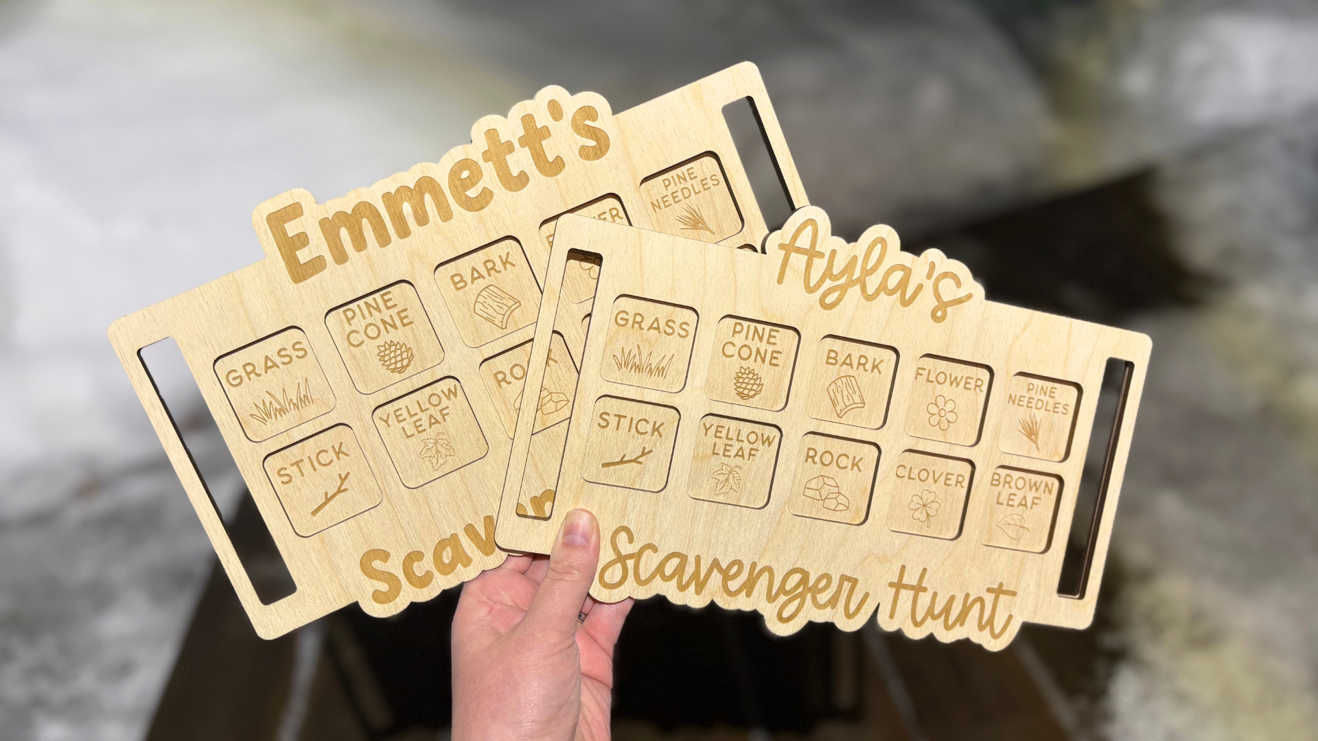 Nature Scavenger Hunt Board