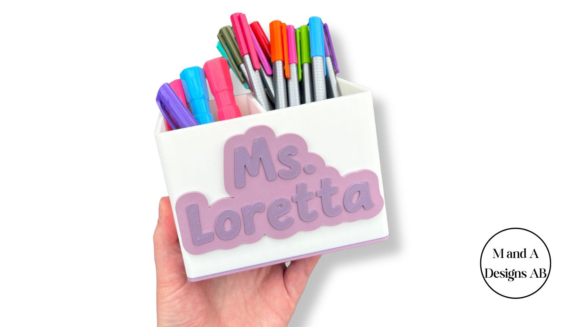 3D Printed Pen Holder with Divider
