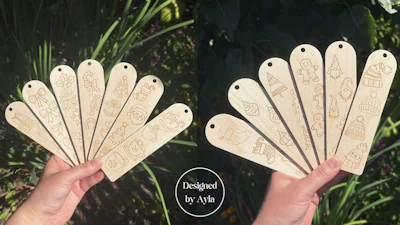 Christmas Colour Me Bookmark Set