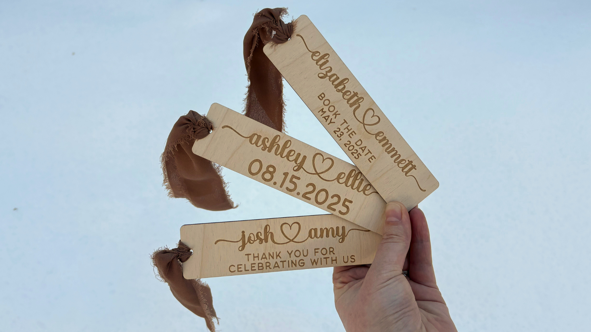 Save The Date Bookmark / Wedding Favor