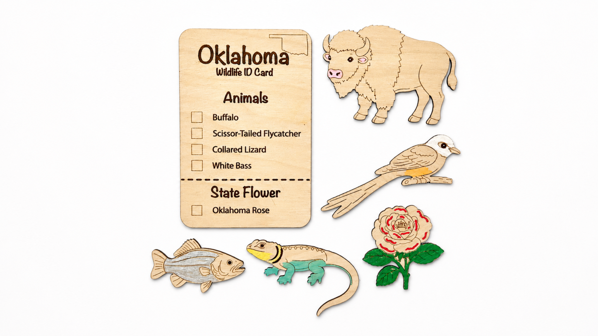 DIY Oklahoma Animal Coloring Kit