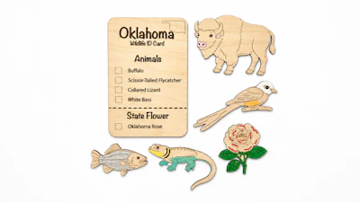 DIY Oklahoma Animal Coloring Kit