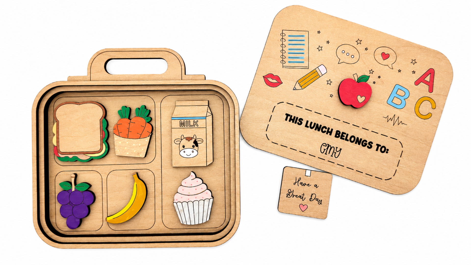 DIY School Lunchbox Coloring Set