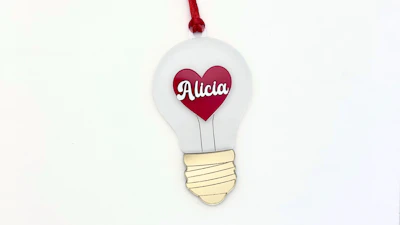 Valentine's Lightbulb Gift Tag