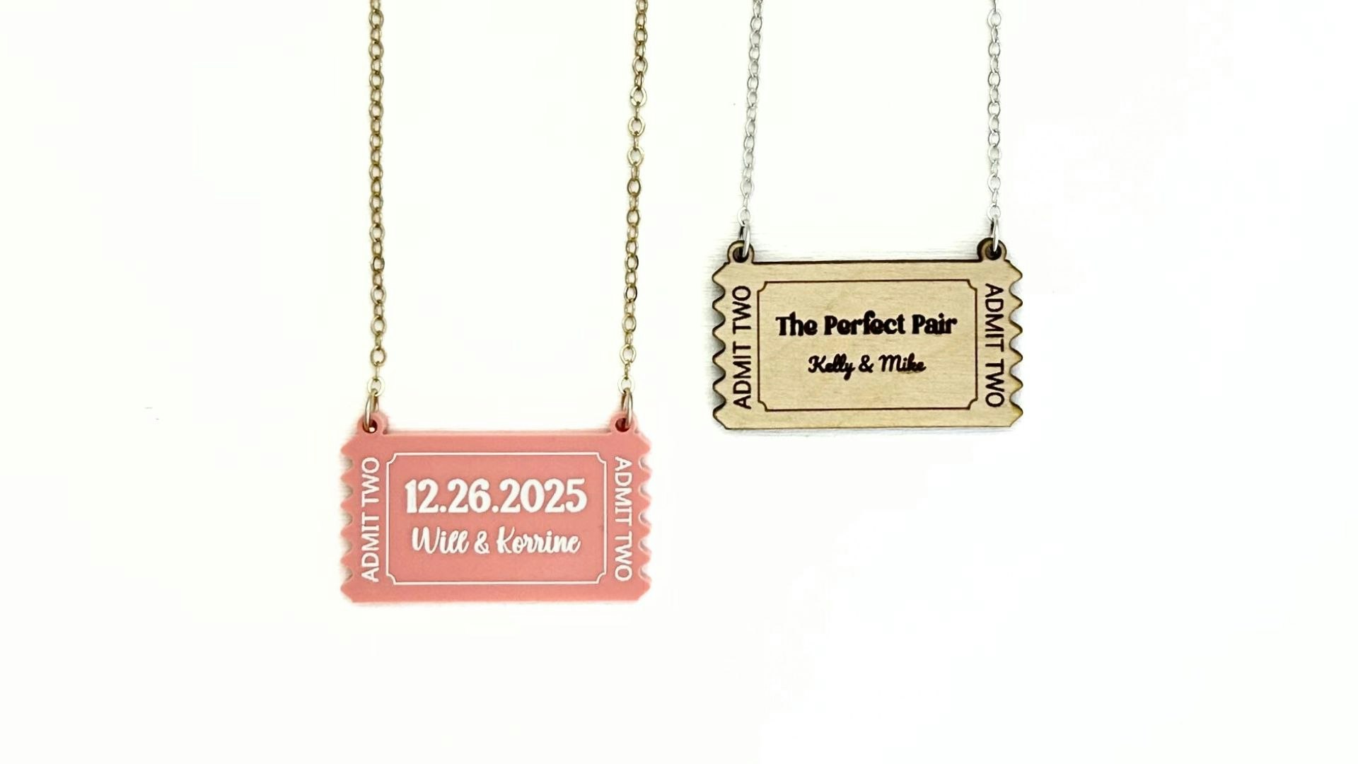 Ticket Stub Pendant