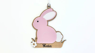 Bunny Basket Tag