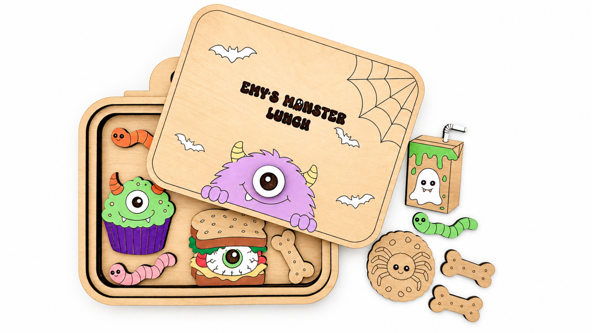 DIY Monster Lunchbox Coloring Set