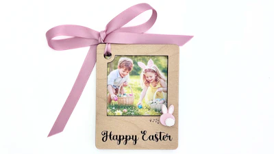 Easter Photo Frame Gift Tag