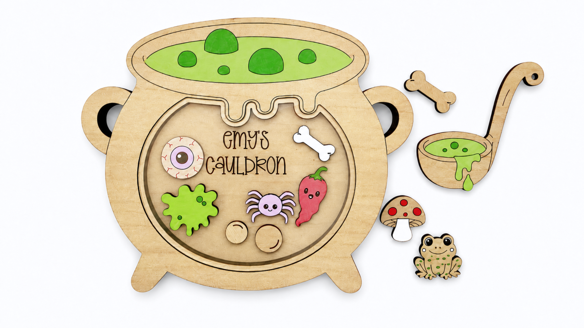 DIY Spooky Soup Cauldron Coloring Set