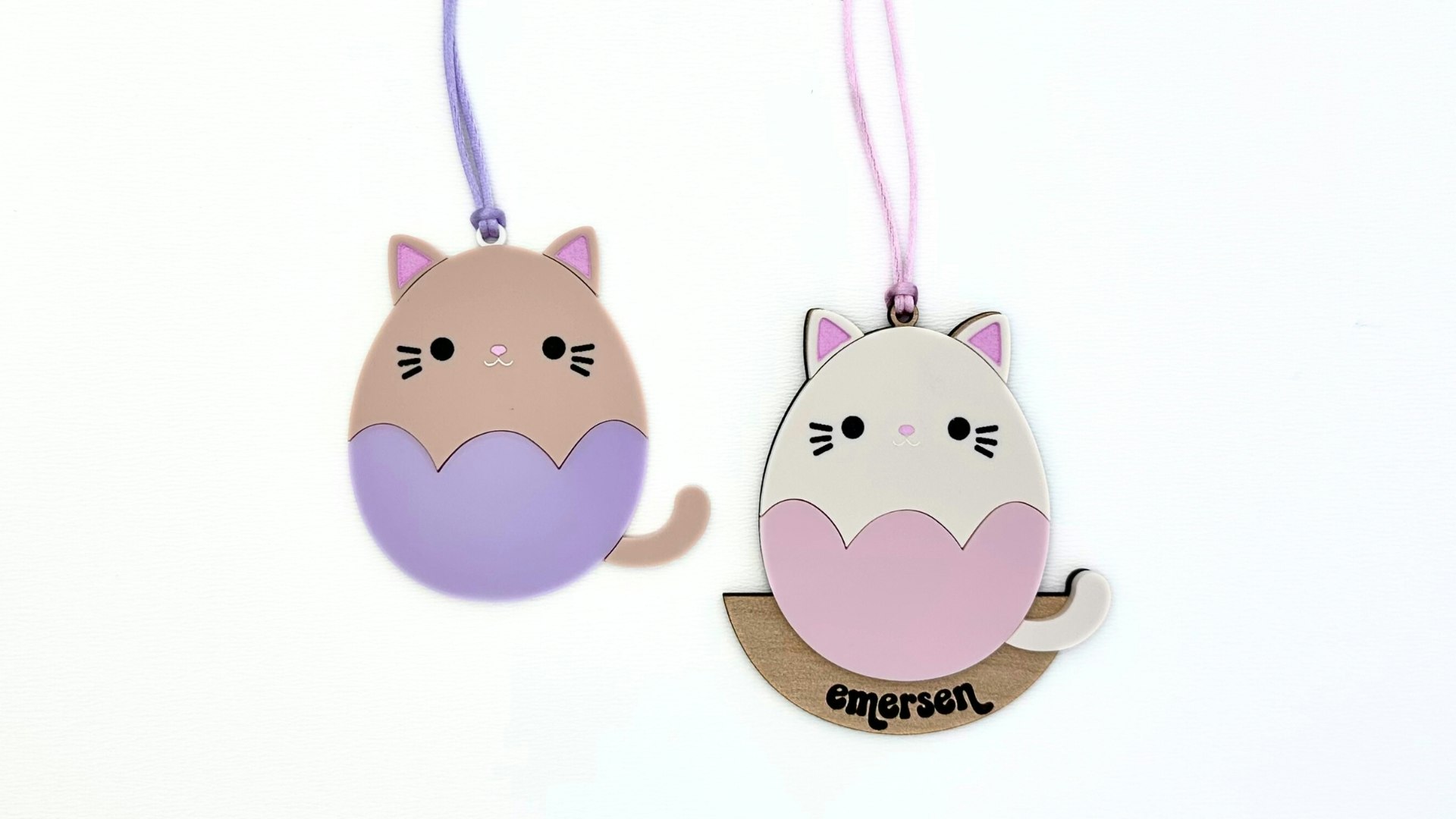 Easter Kitten Egg Tag Ornament