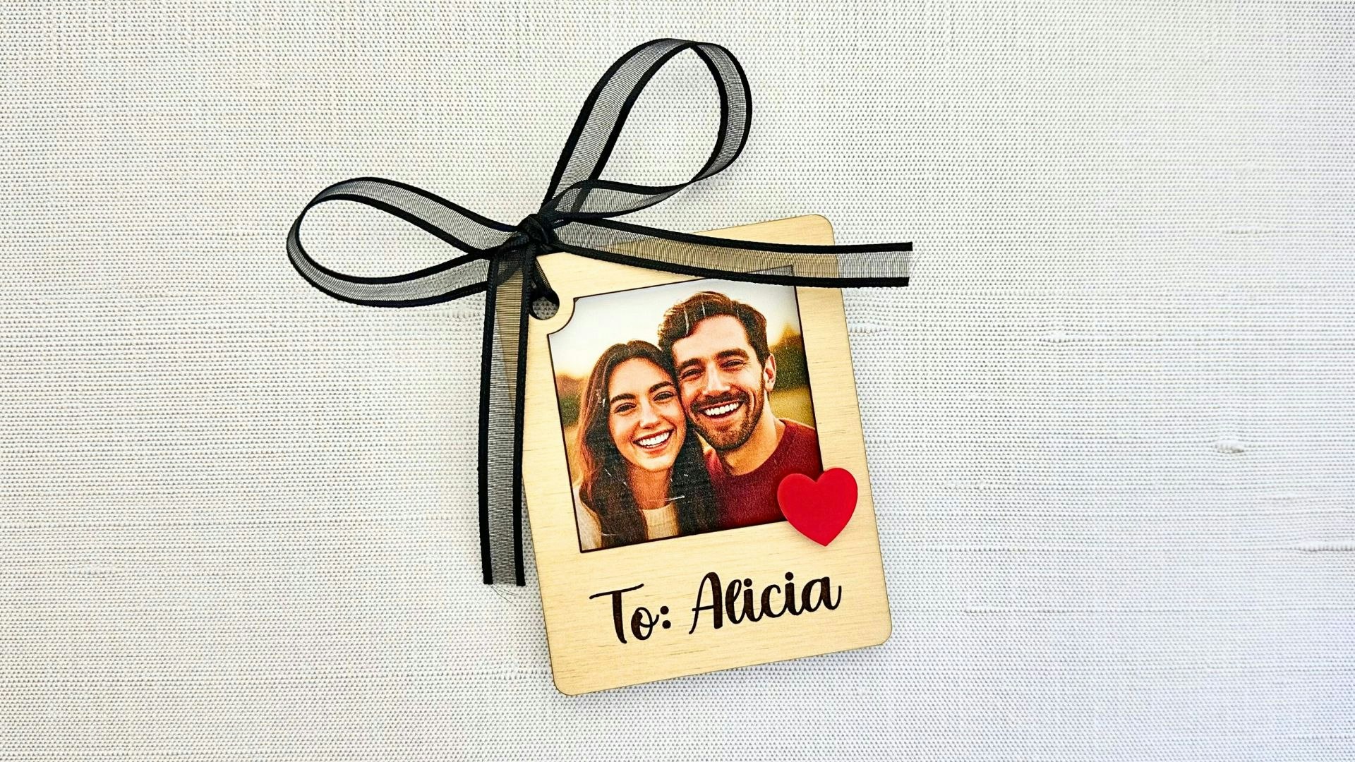 Valentine's Photo Frame Gift Tag