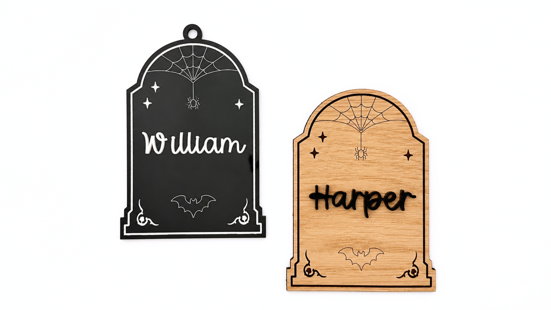 Spider Web Tombstone Place Card