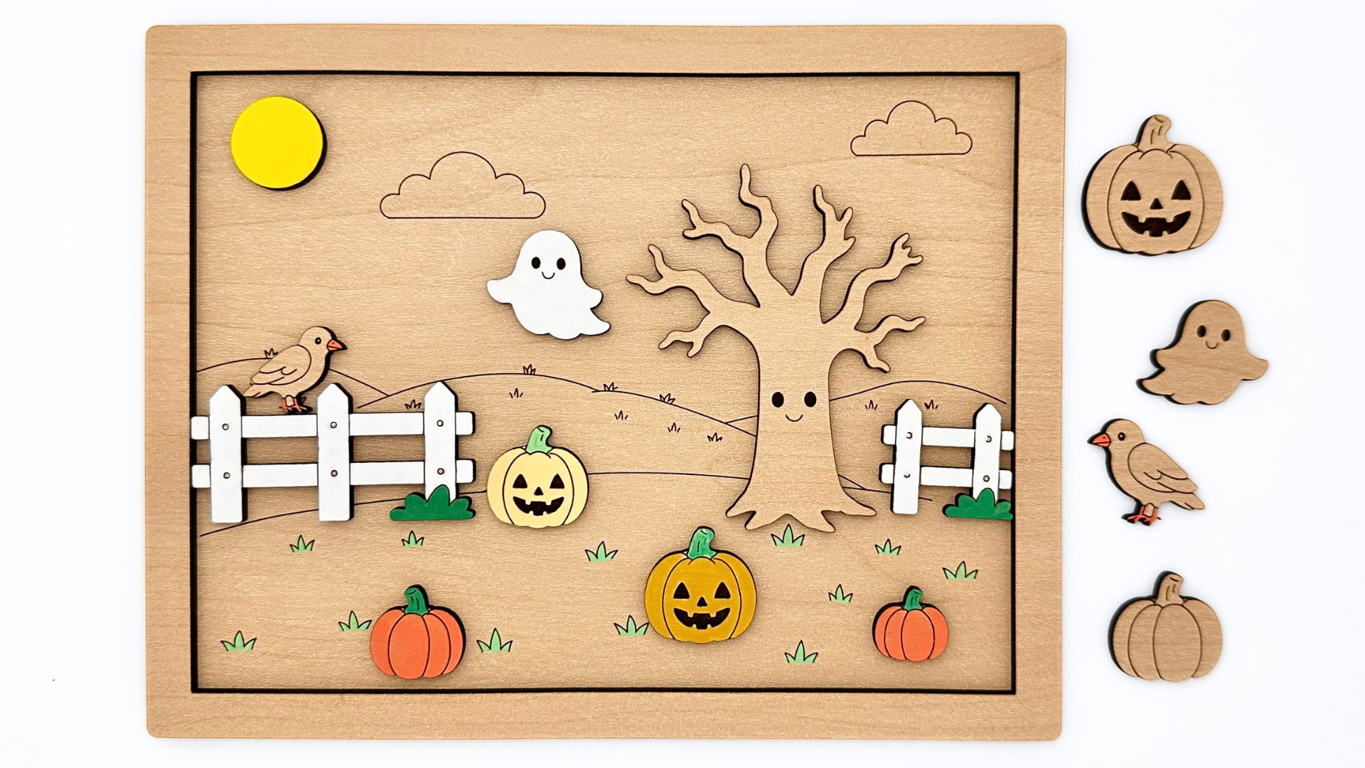 DIY Pumpkin Patch Scene Coloring Set