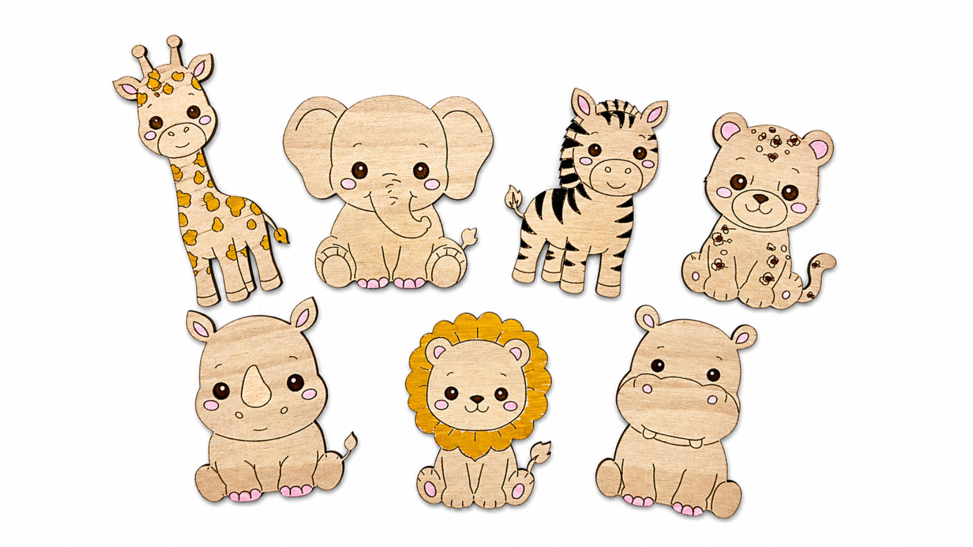 Safari Animal DIY Coloring Kit
