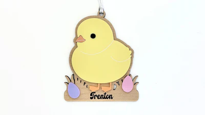 Chick Basket Tag
