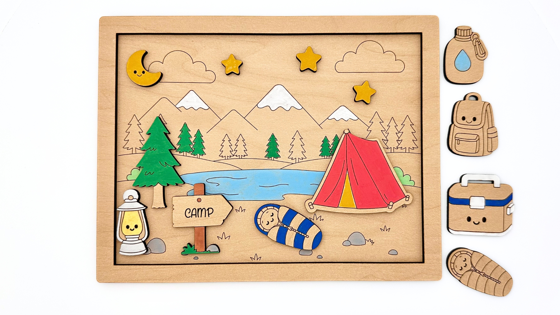 DIY Camping Coloring Set