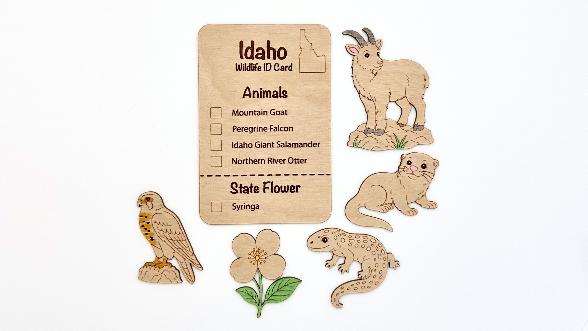 DIY Idaho Animal Coloring Kit