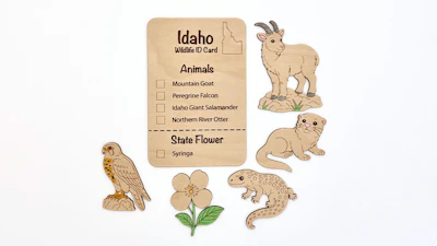 DIY Idaho Animal Coloring Kit