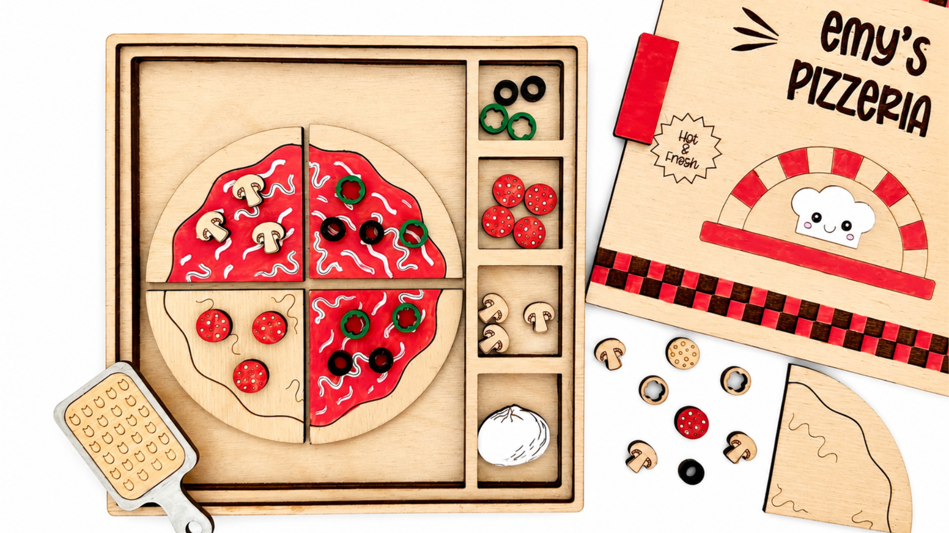 DIY Make Your Own Pizza Coloring Set