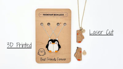 Penguin Best Friend Necklace Charms