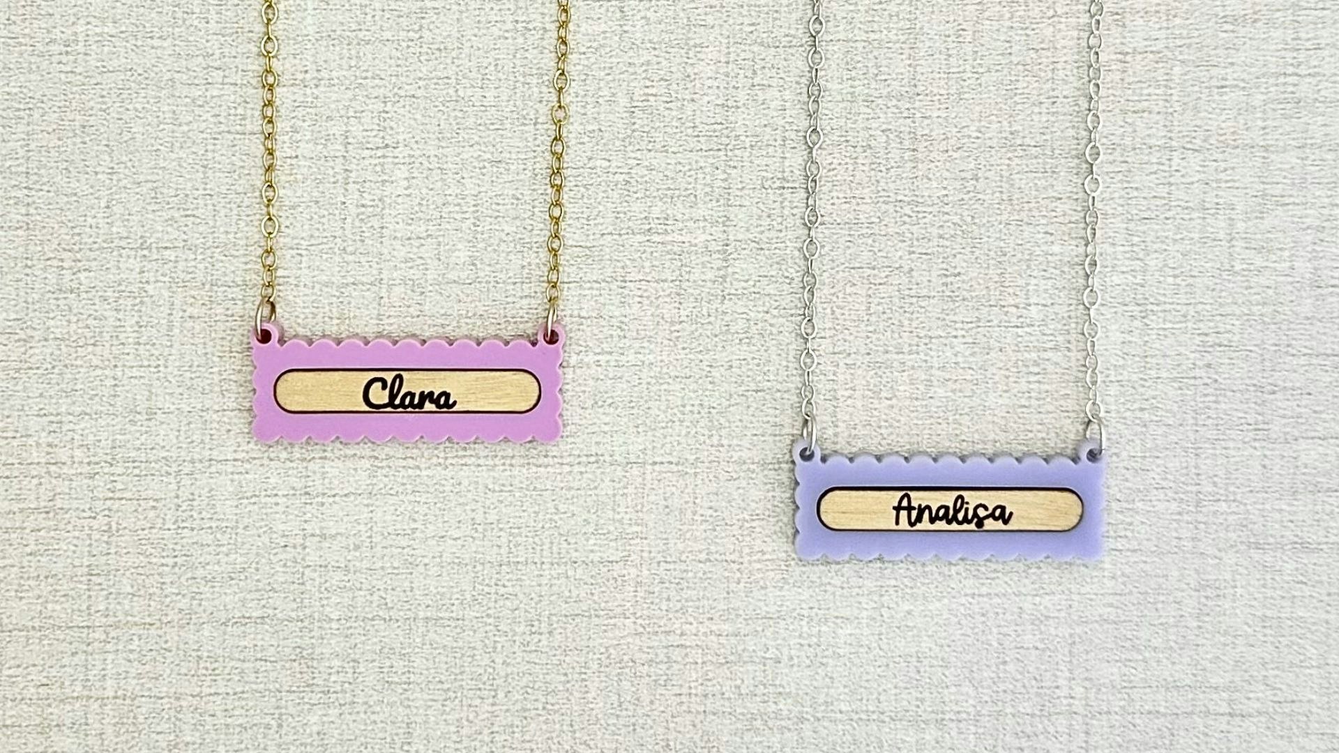 Personalized Scallop Pendant