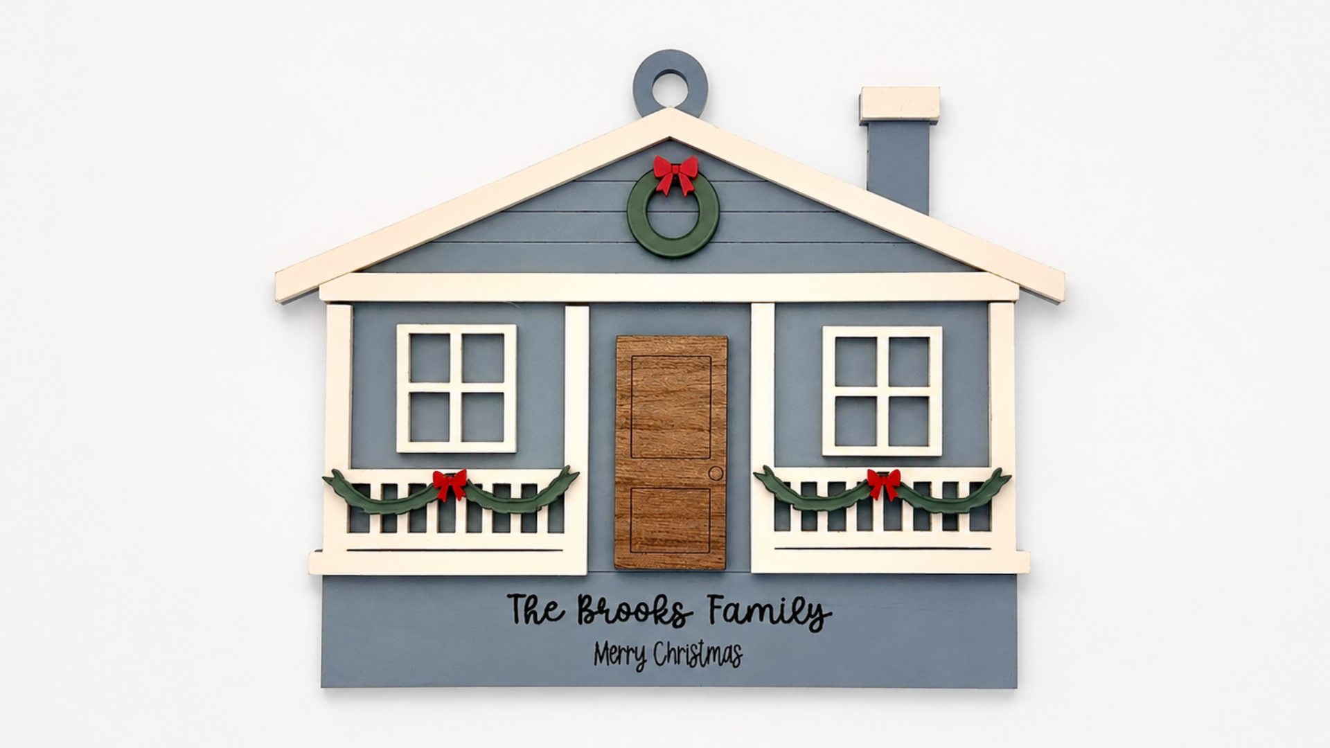 Christmas Ranch House Ornament