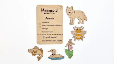 DIY Minnesota Animal Coloring Set