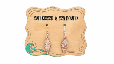 Shell Earrings and Card