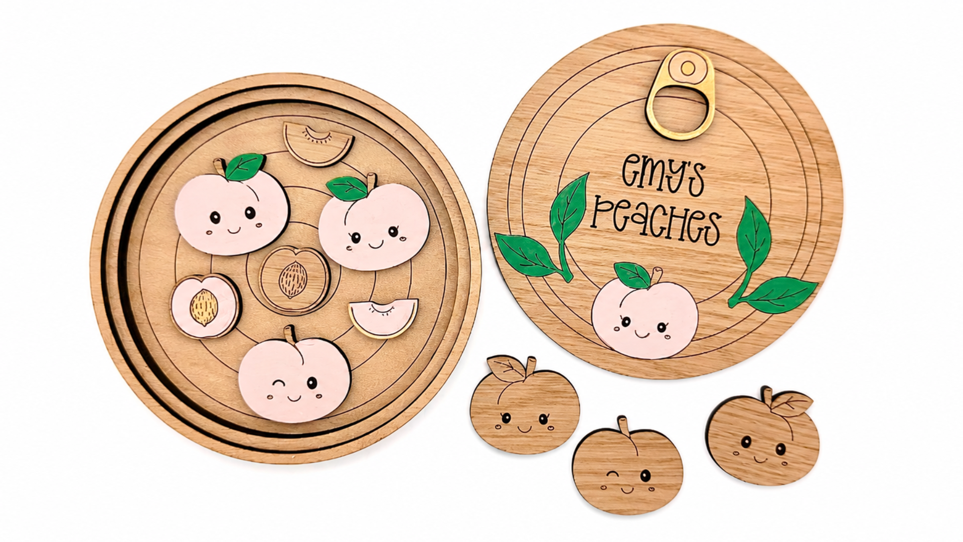 DIY Peaches in a Can Coloring Set