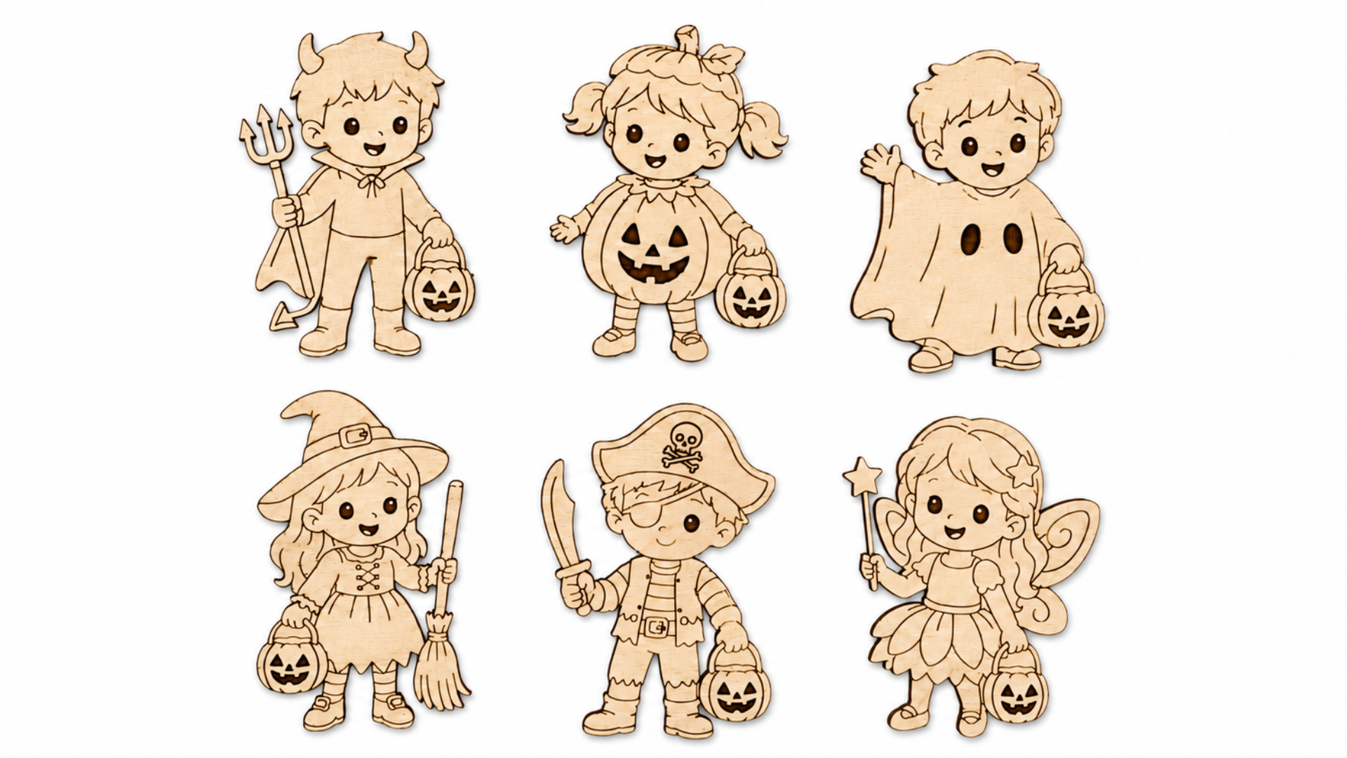 DIY Trick or Treat Children Coloring Kit