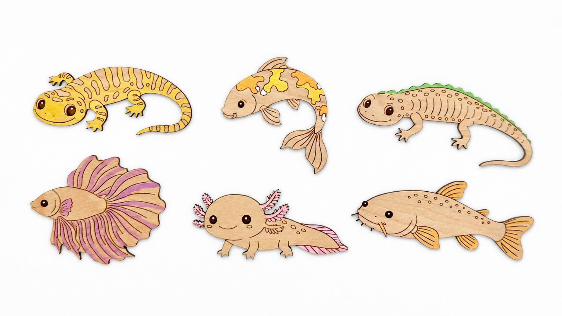 DIY Aquatic Creatures Coloring Kit
