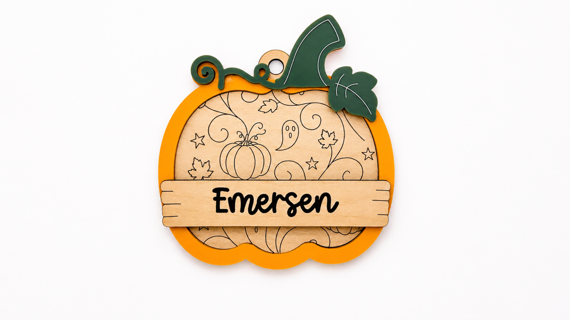 Personalized Pumpkin Bag Tag