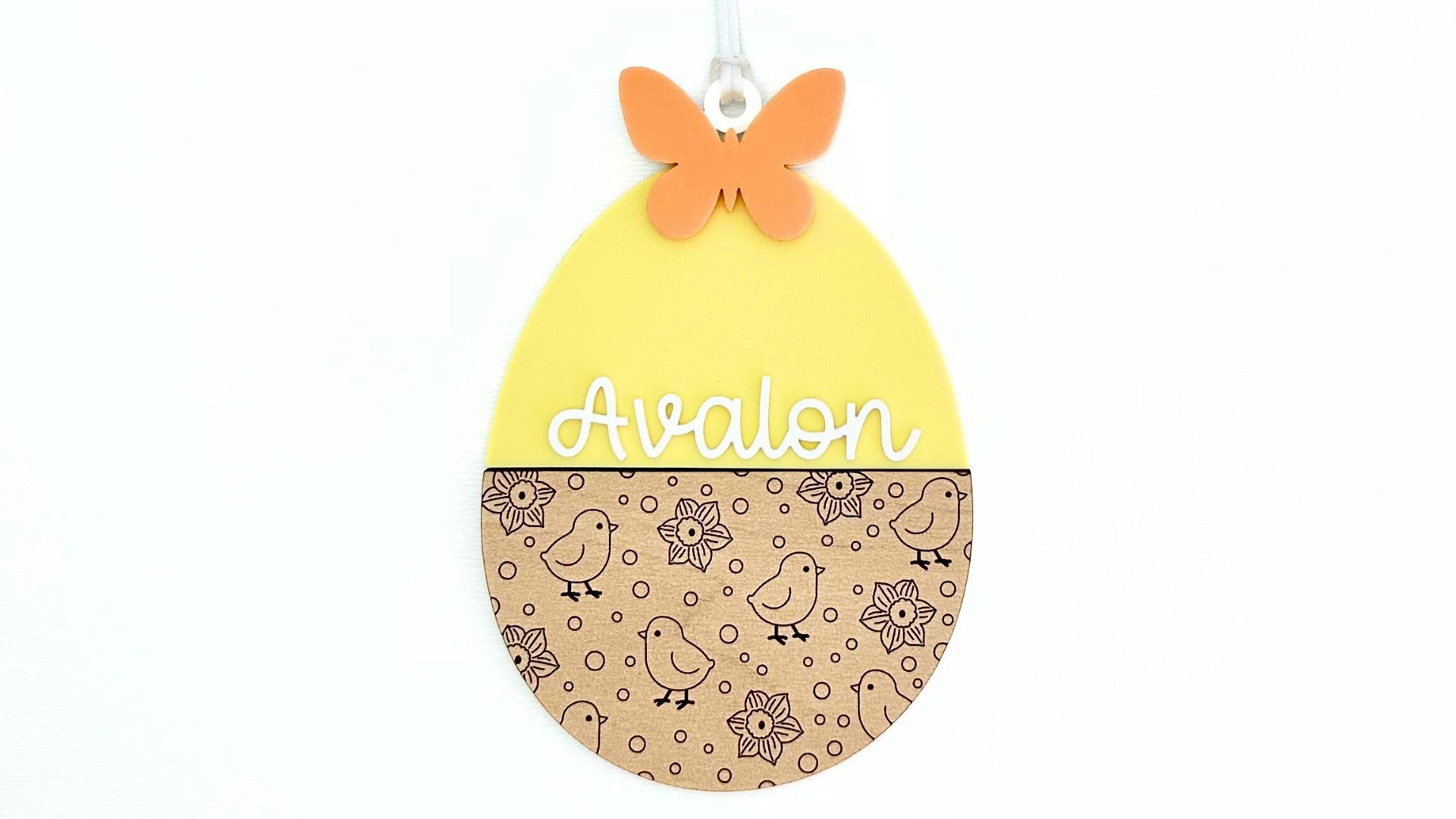 Personalized Chicks Easter Egg Tag