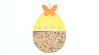 Personalized Chicks Easter Egg Tag