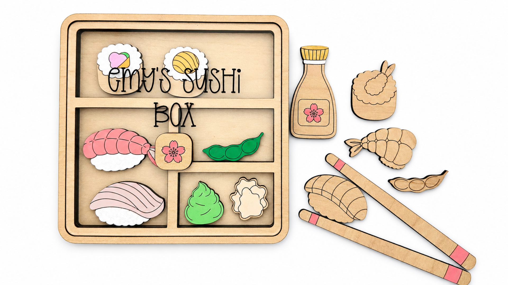 DIY Sushi Bento Box Coloring Kit