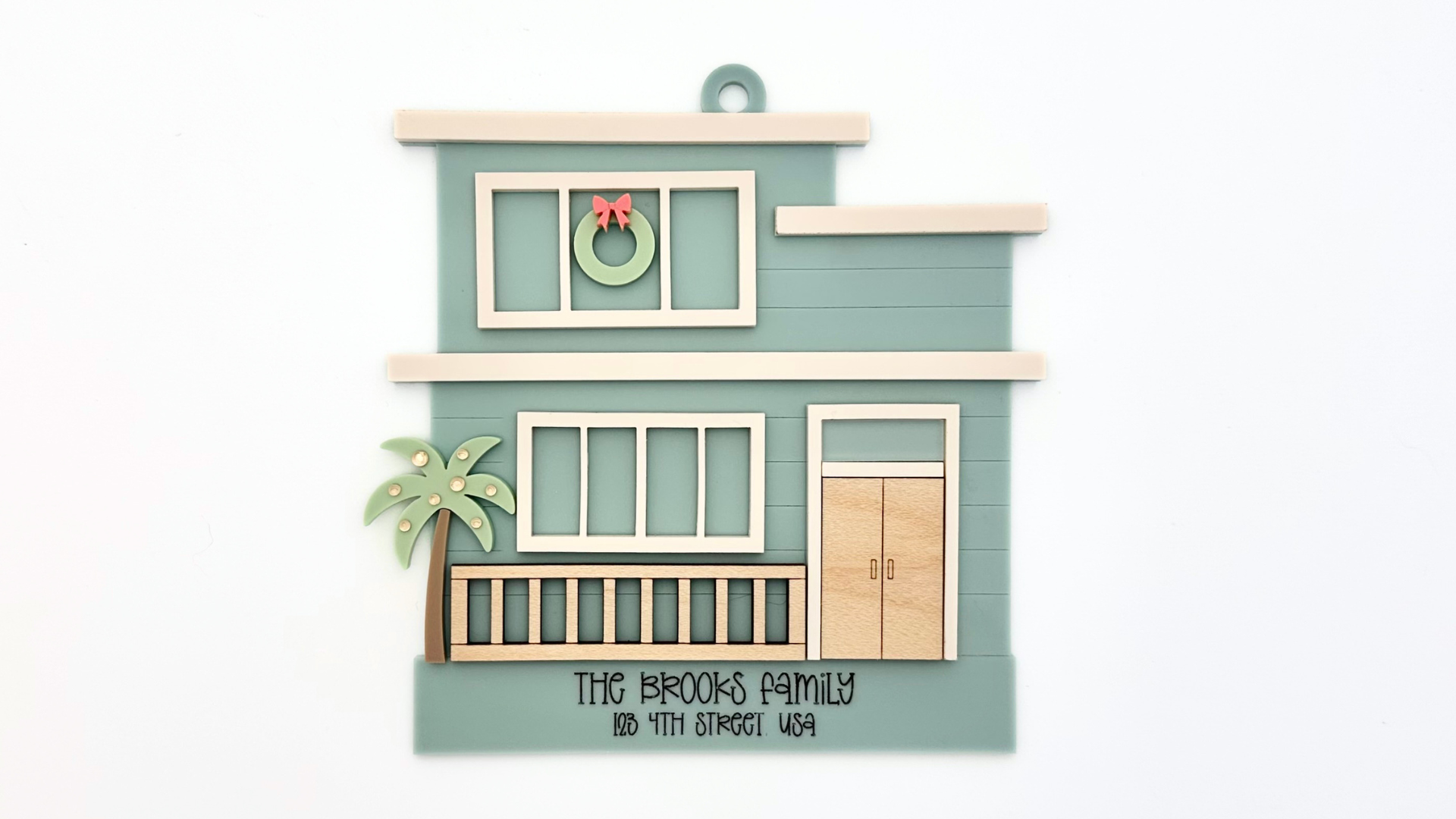 Christmas Beach House Ornament